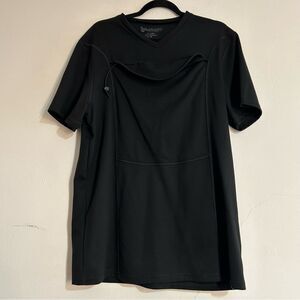 Lalabu Dad Babywearing Short Sleeve Shirt in Black Size XL